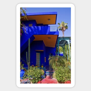 Morocco. Marrakech. The Majorelle Garden. Villa Majorelle. Sticker